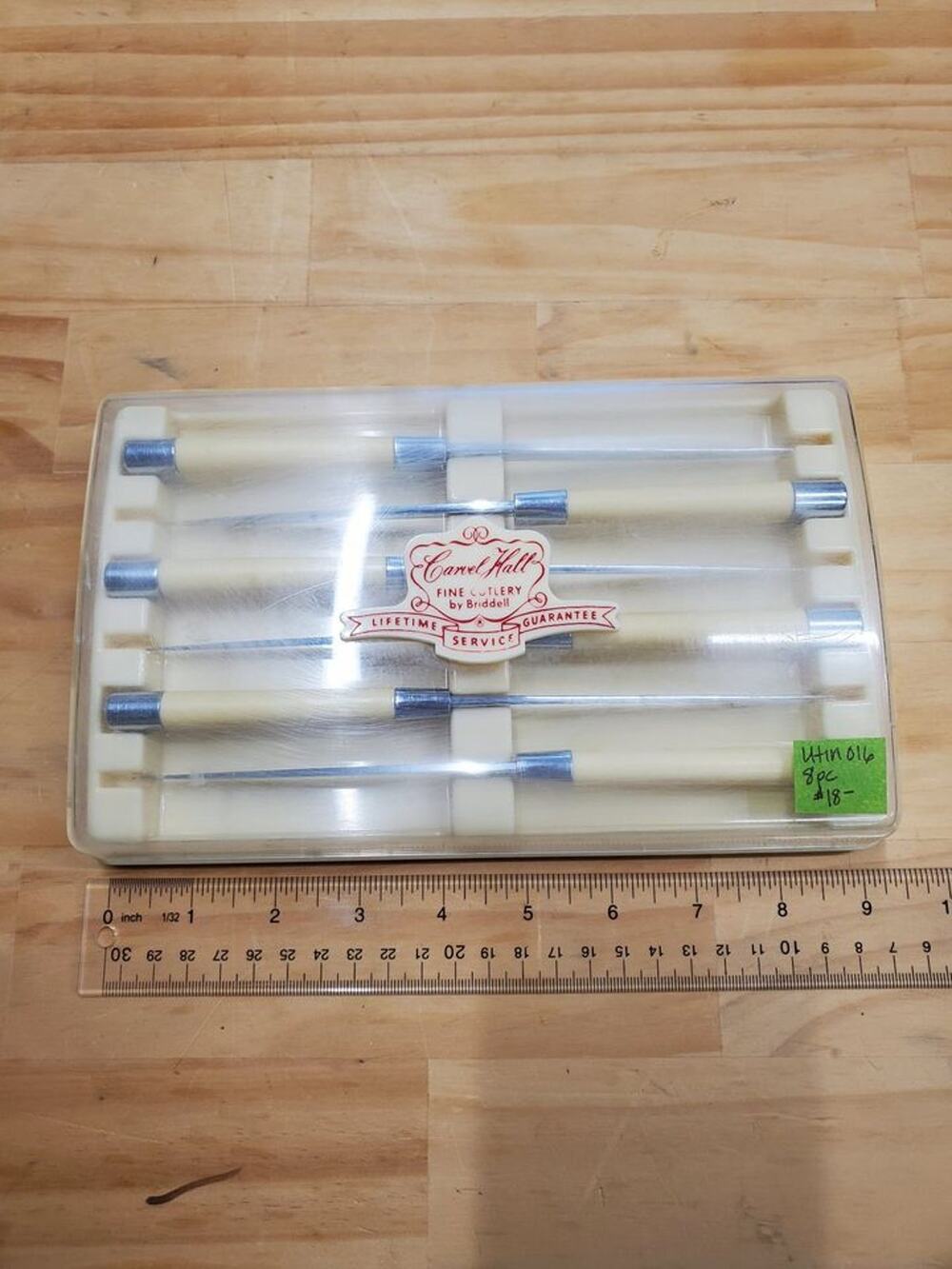 MCM Carvel Hall Set of 6 Steak Knifes Briddell Bakelite Handles Original Case